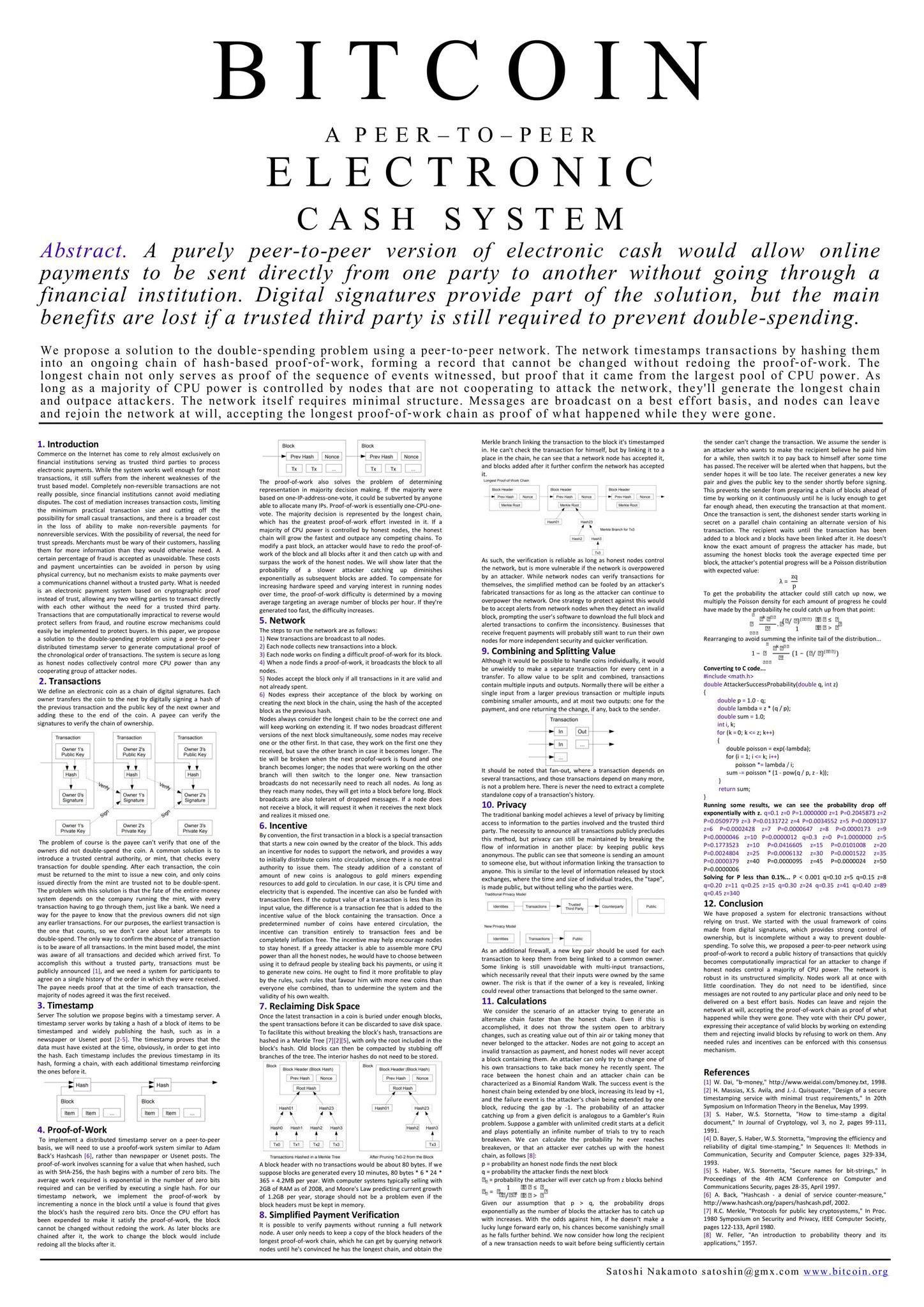 The BITCOIN Whitepaper 0.1 product image (2)
