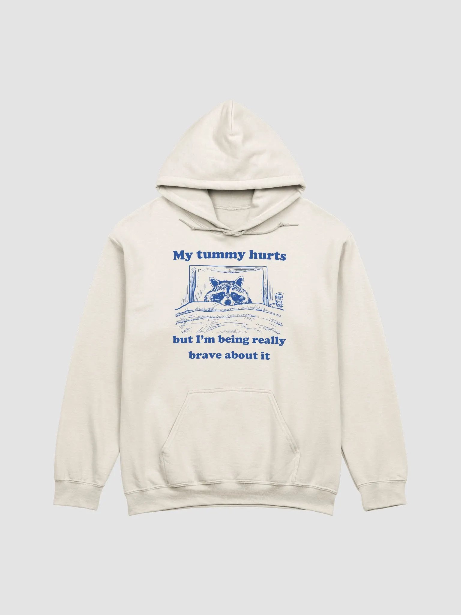 My tummy hurts raccoon Hoodie product image (1)
