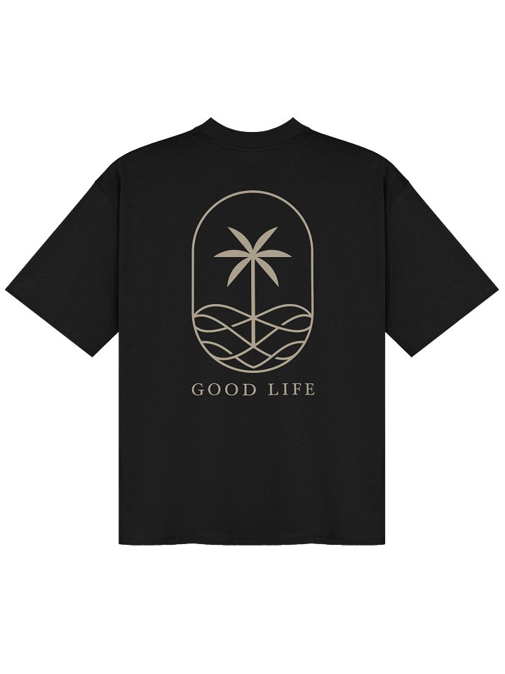 Ocean Breeze Palm Tree Oversized T-Shirt product image (2)