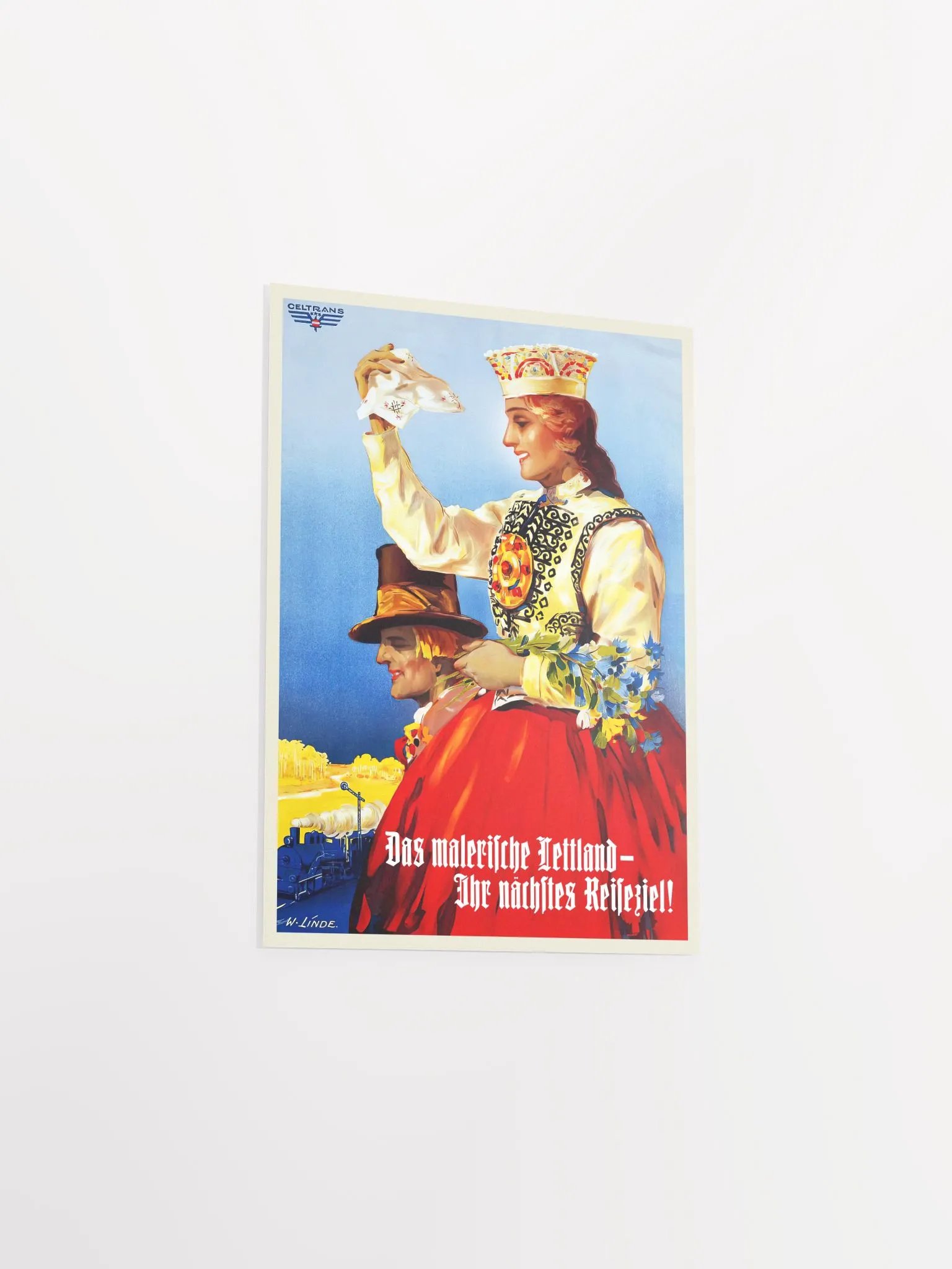 Latvia retro poster, 1935 — retro vintage travel poster, retro travel art, retro travel wall art product image (8)