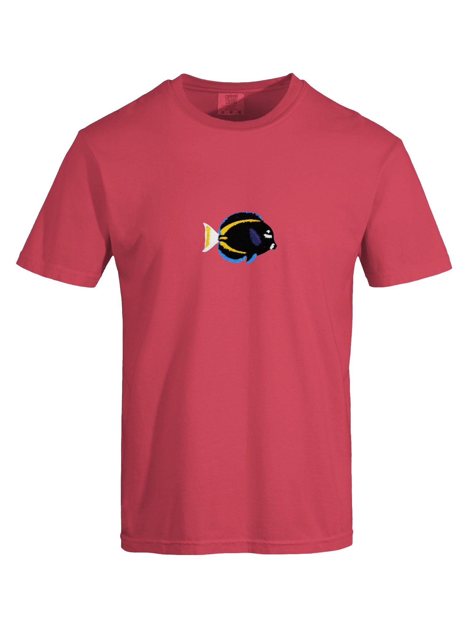 Whitecheek Surgeonfish Embroidered Shirt | Reef Aquarium Fish Embroidery Tee | Saltwater Marine Fish Apparel product image (9)