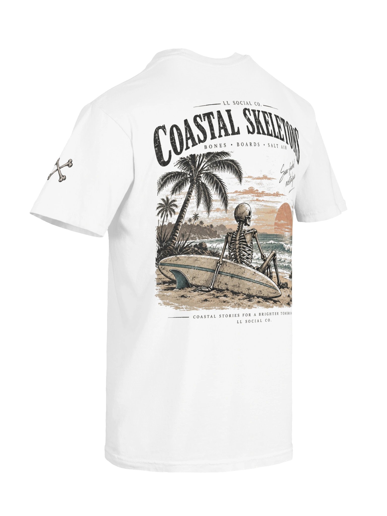 Coastal Skeletons Comfort Colors Tee — Coastal Skellie Edit product image (8)