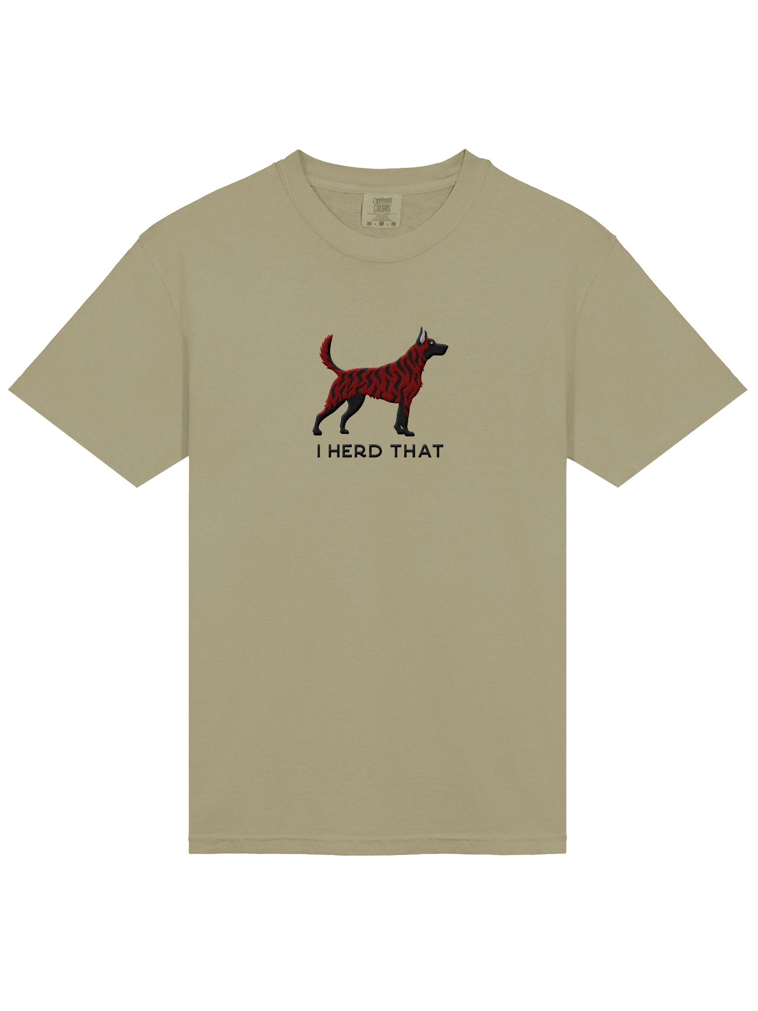 I Herd That T-Shirt(Embroidered) of a Dutch Shepherd(Red Brindle) product image (6)