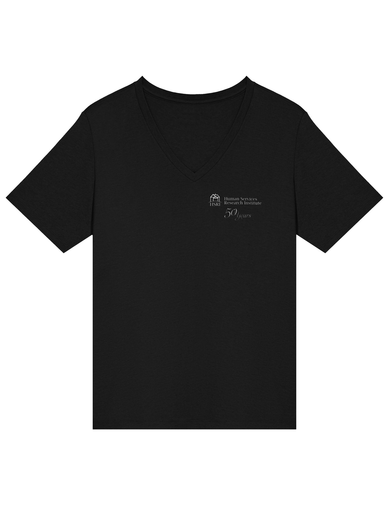 HSRI 50th Anniversary V-Neck T-Shirt - Black product image (1)
