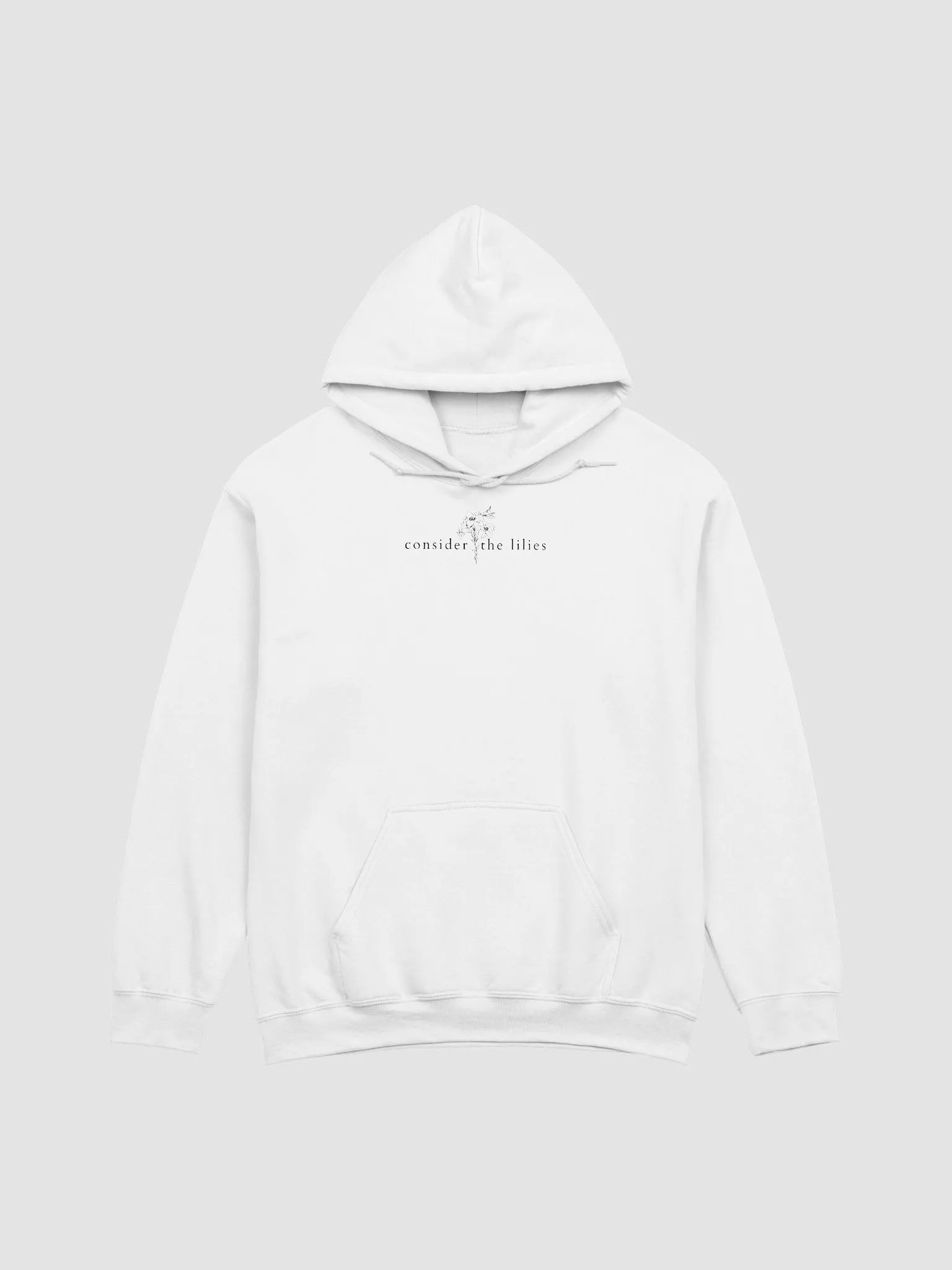 Consider the Lilies Black Print Hoodie product image (1)