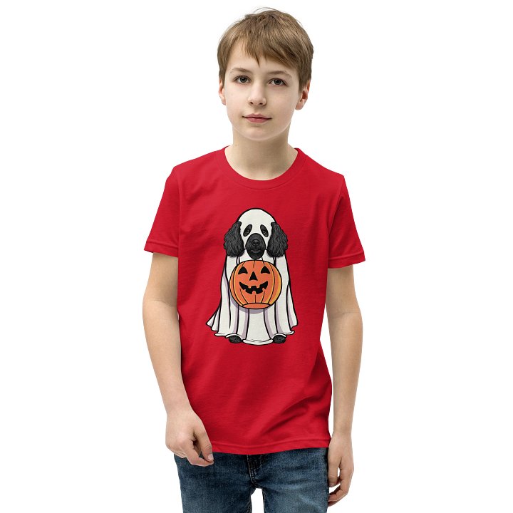 Halloween Miniature Poodle(Black) Youth T-Shirt product image (1)