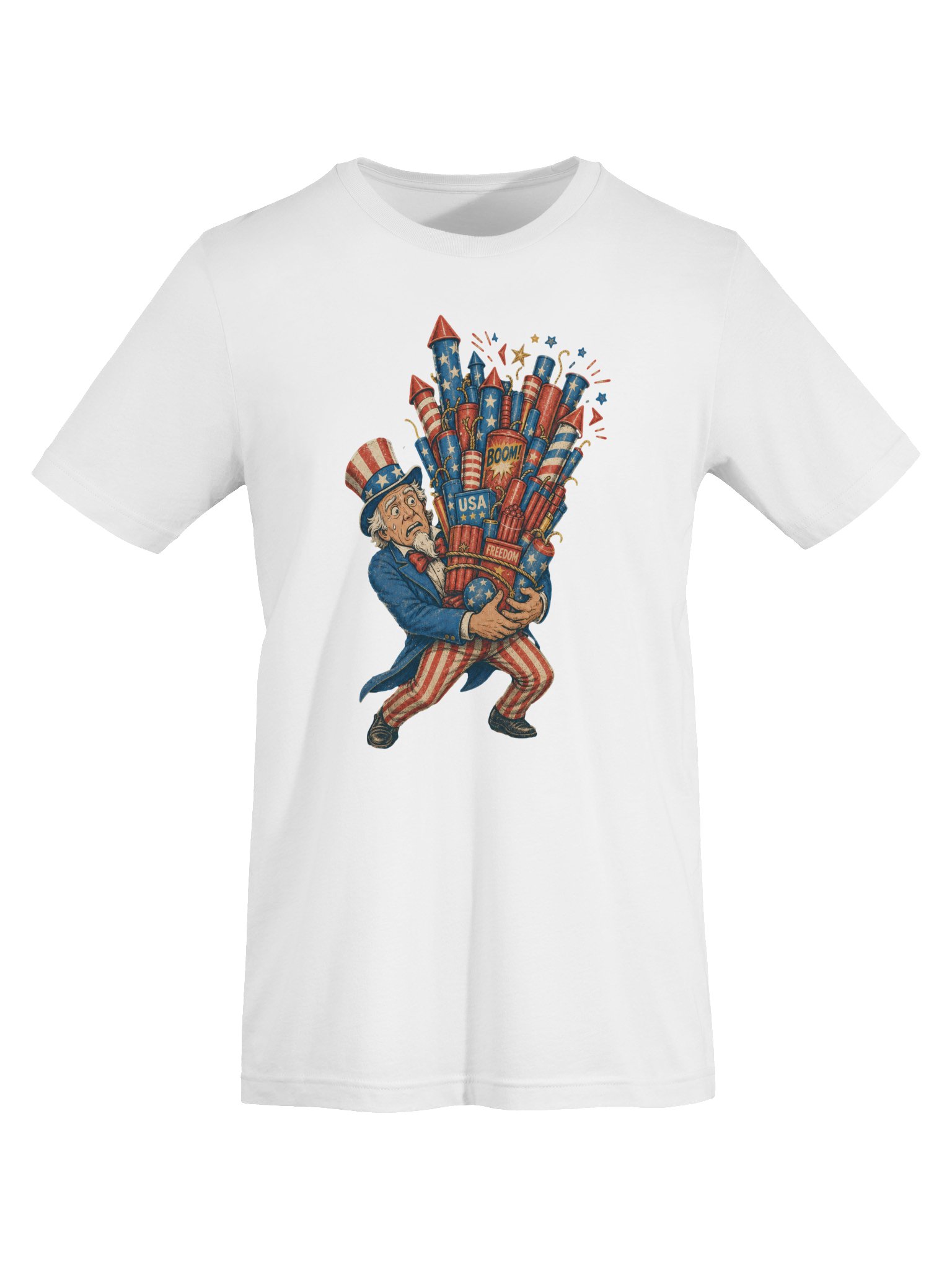 Uncle Sam Fireworks Tee | USA T-Shirt product image (25)