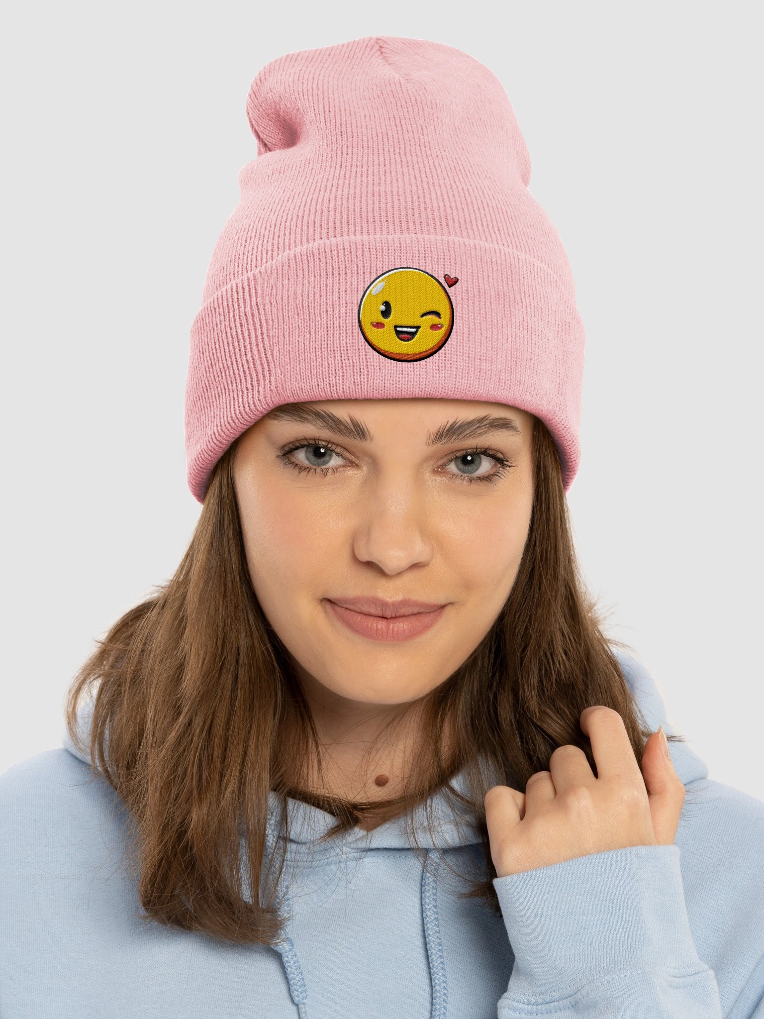 Close Eye Yupoong Cuffed Beanie product image (25)