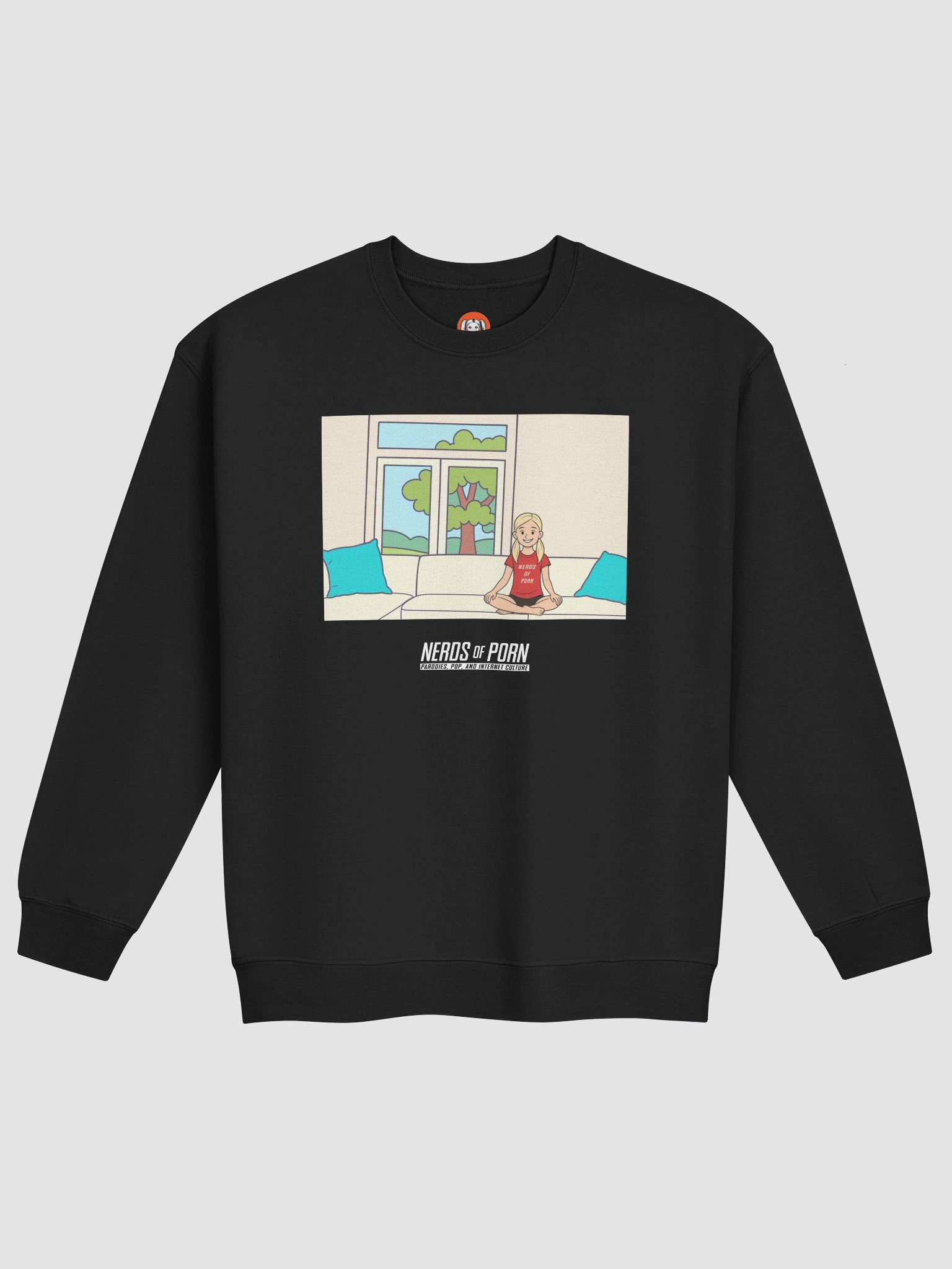 Casting Couch P*rn Meme Sweater (black) product image (1)