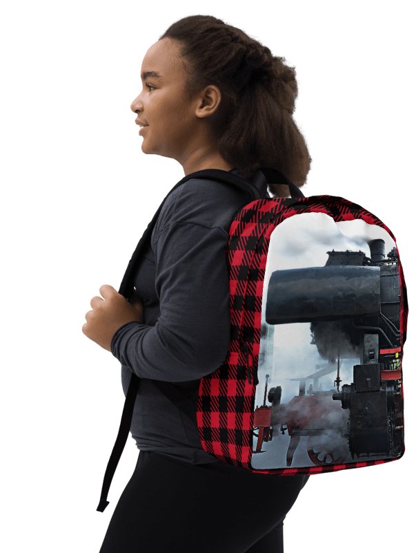 Design-backpack - Steam locomotive cutout (Light-colored Design) product image (1)