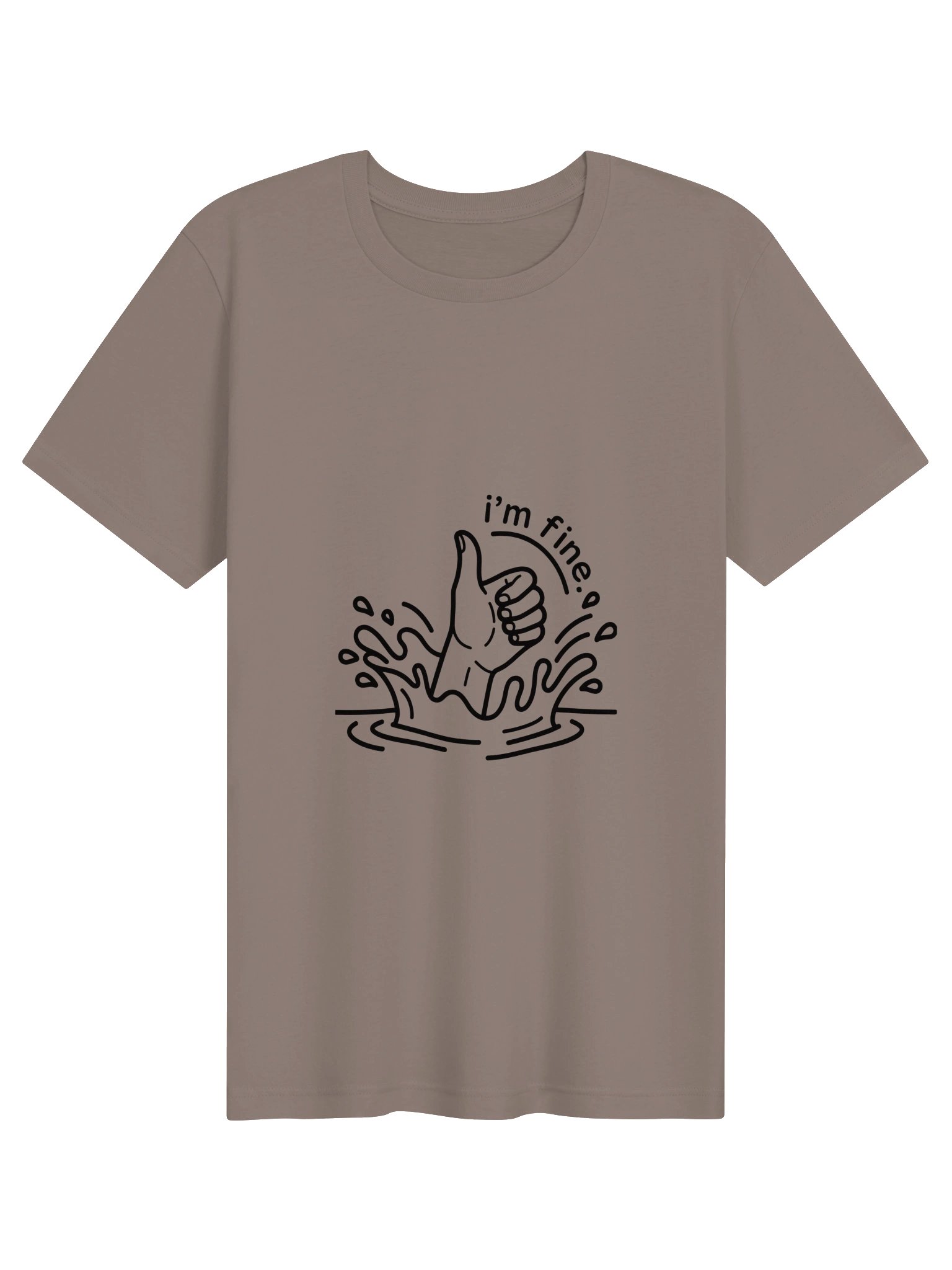"I'm Fine" Minimalist Line-Art Graphic Tee product image (59)
