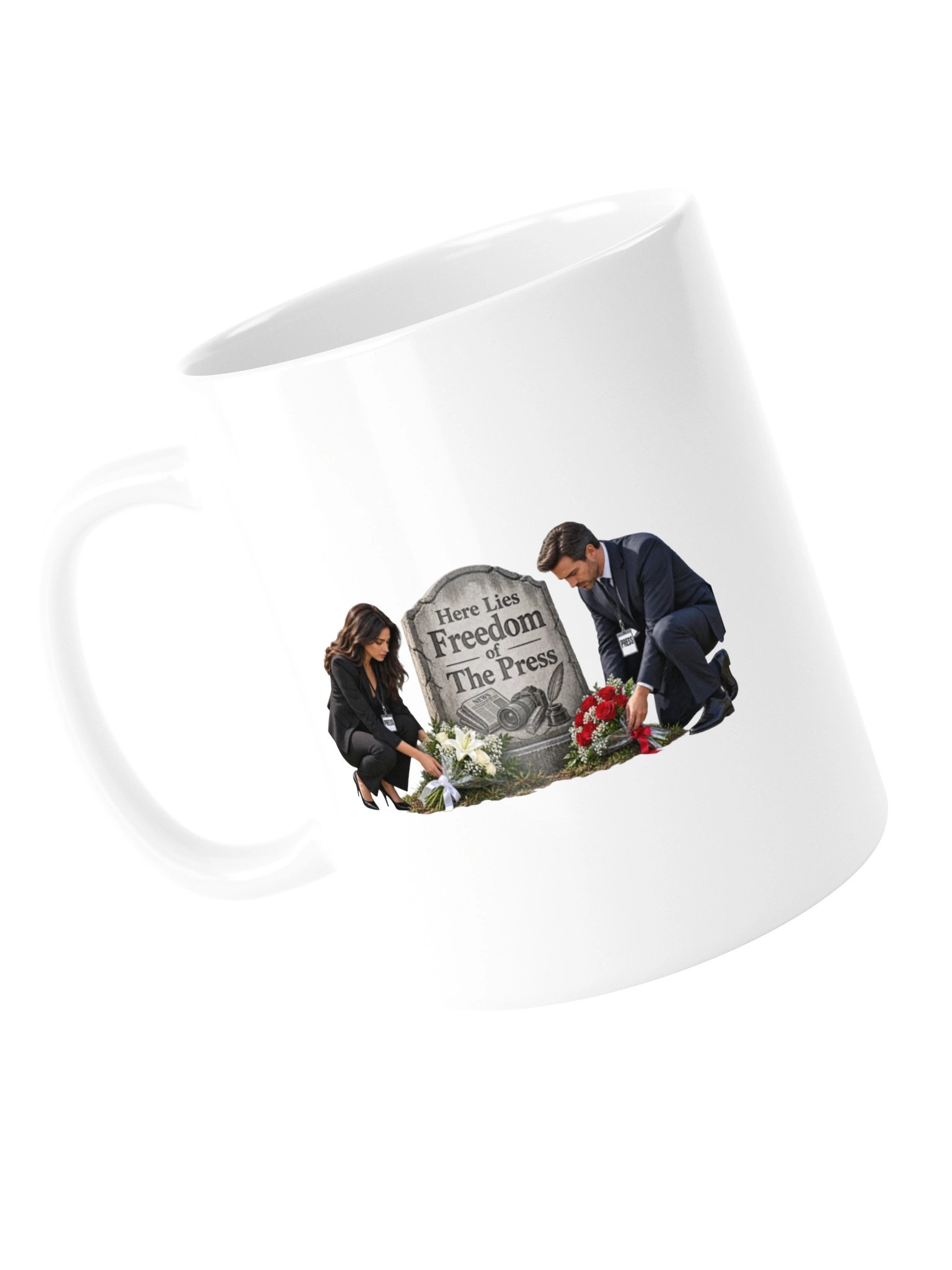 HERE LIES FREEDOM OF THE PRESS - MUG product image (15)