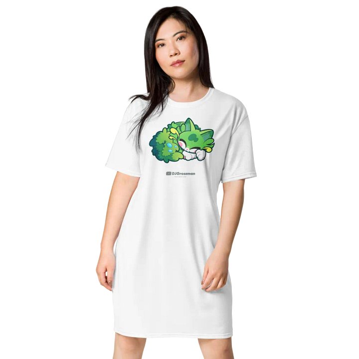 Sleeping Chloe • T-shirt Dress (White) product image (2)