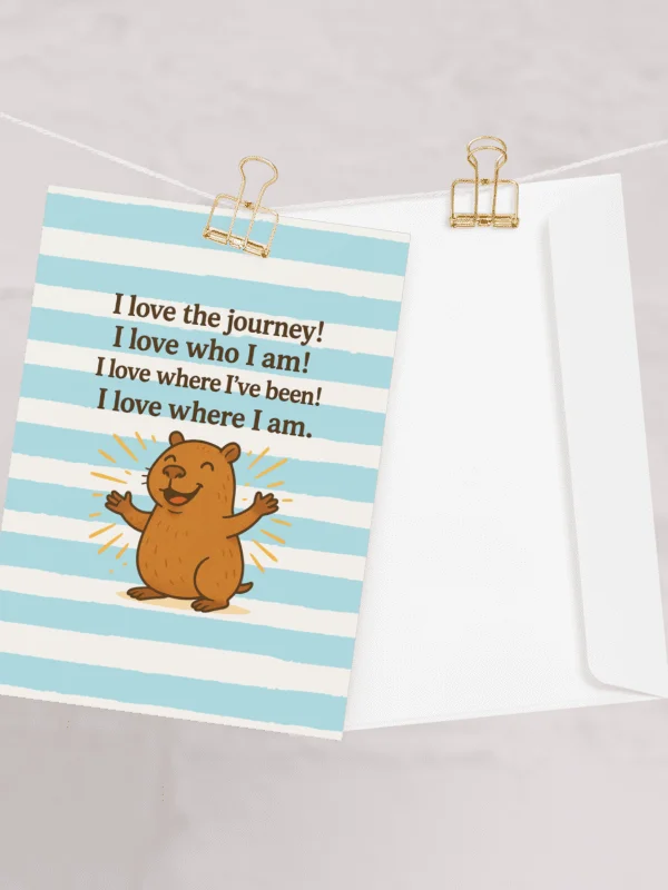 I Love The Journey Cappy - Card product image (2)