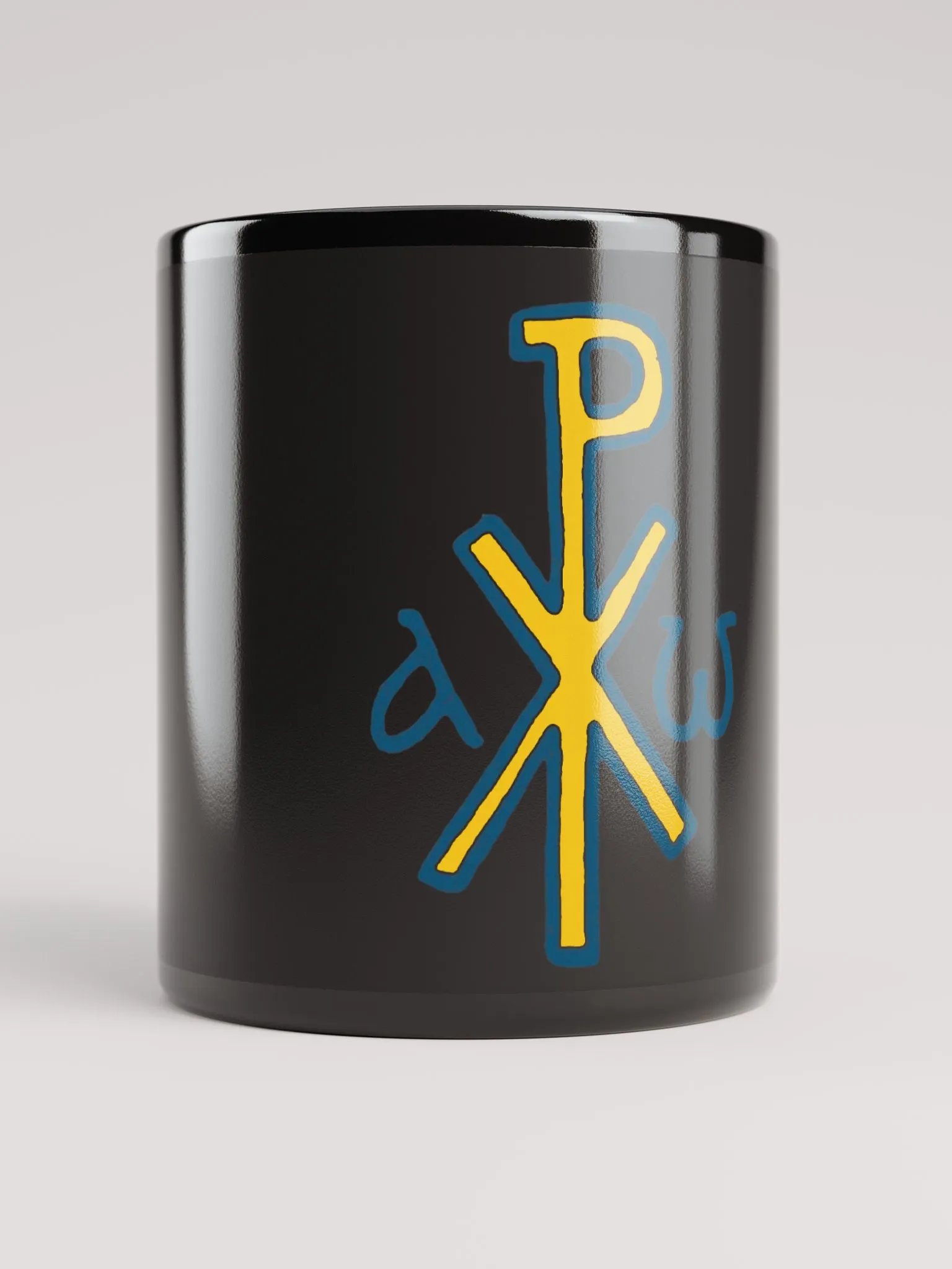 Byzantine Art Orthodox Christian Black Mug – Religious Coffee Cup, Faith Gift product image (5)