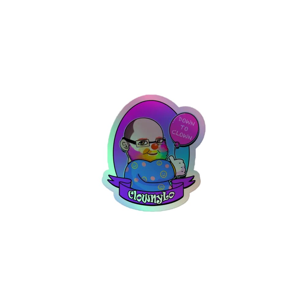 ClownyLo HoloSticker product image (1)