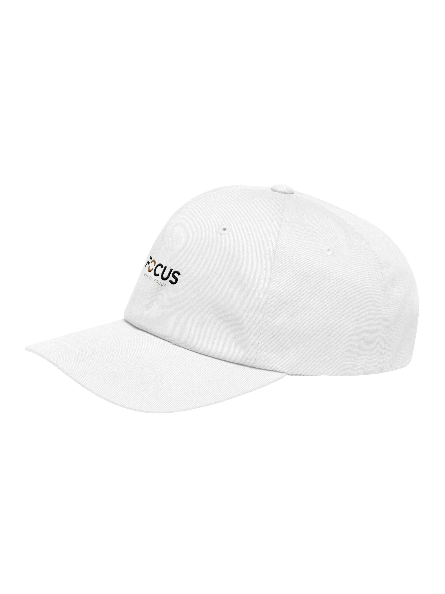FOCUS Dad Hat — White product image (3)