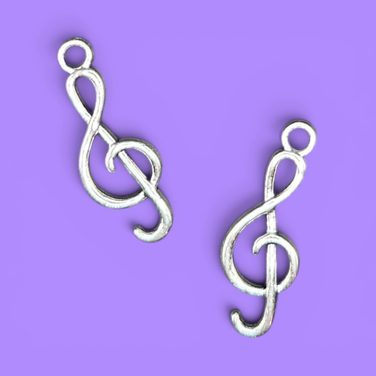 Treble Clef Music Silver Whinny Winners Braid and Bridle Charms for Horses | Little Shop of Ponies product image (1)