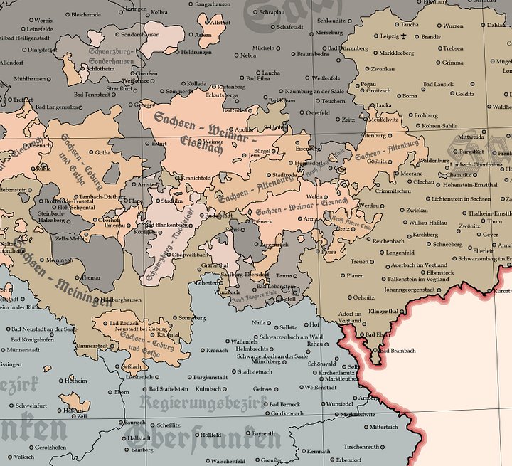 The German Empire - 1914 - 2D Digital High Resolution Map (GERMAN VERSION) product image (2)