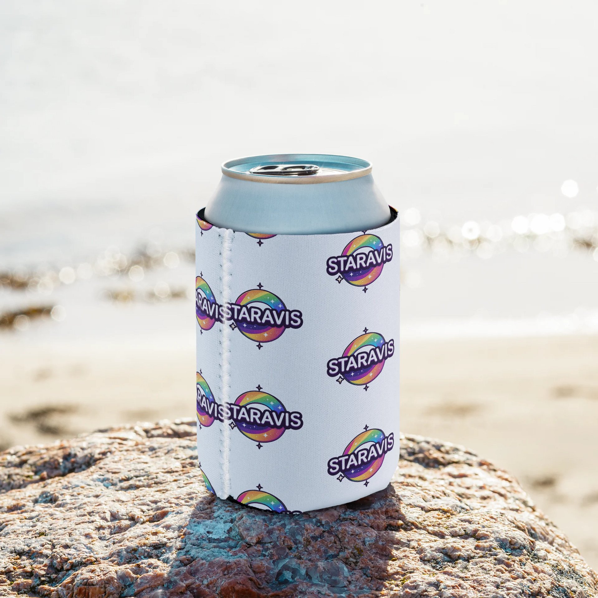 Rainbow Star Can Cooler product image (8)
