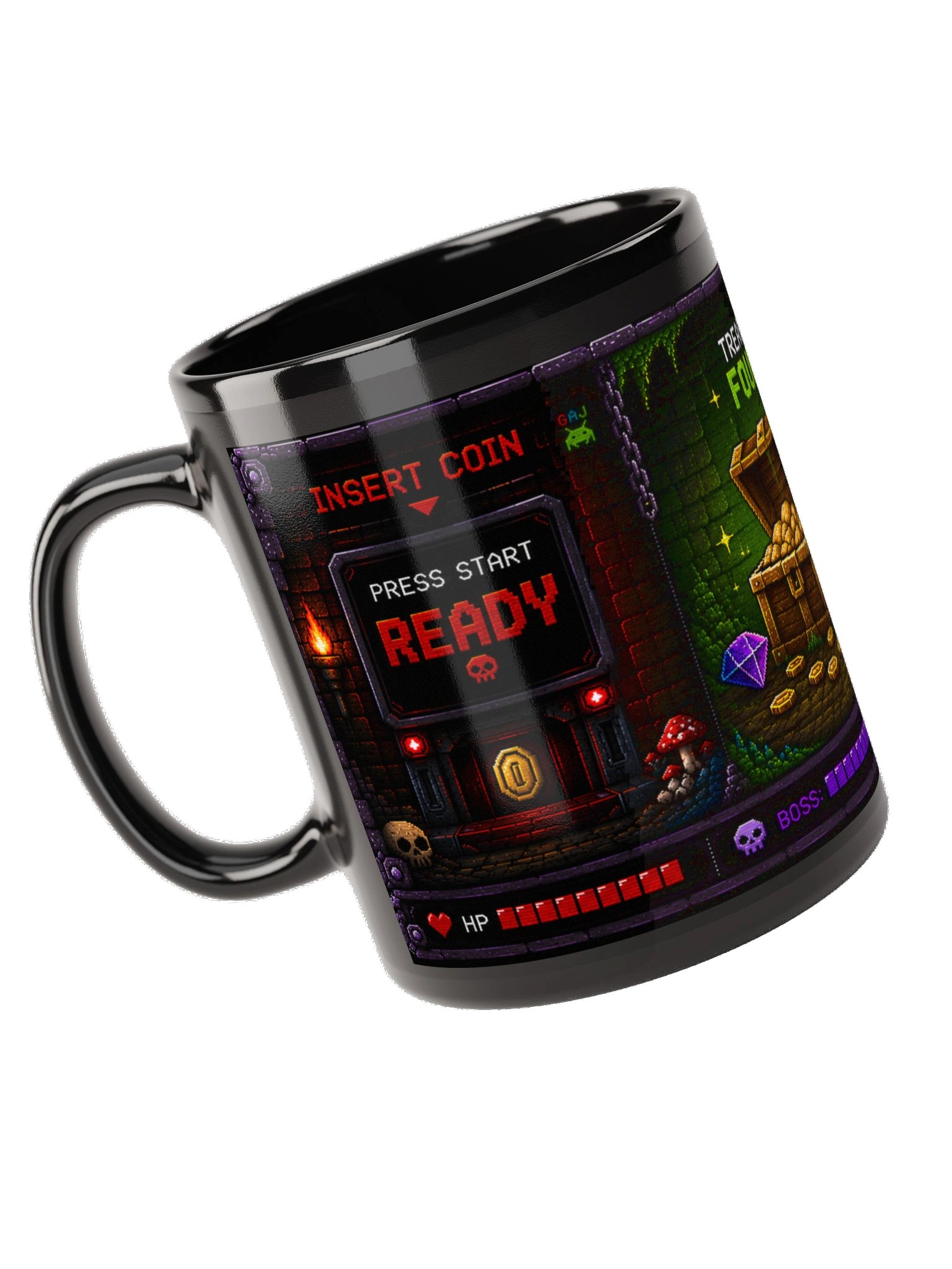 Dungeon Treasure Hunt – Pixel Mode Mug product image (5)