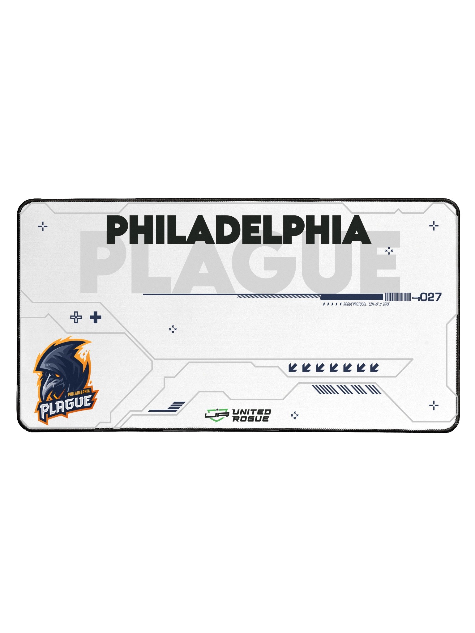 Philadelphia Plague White Desk Mat product image (1)