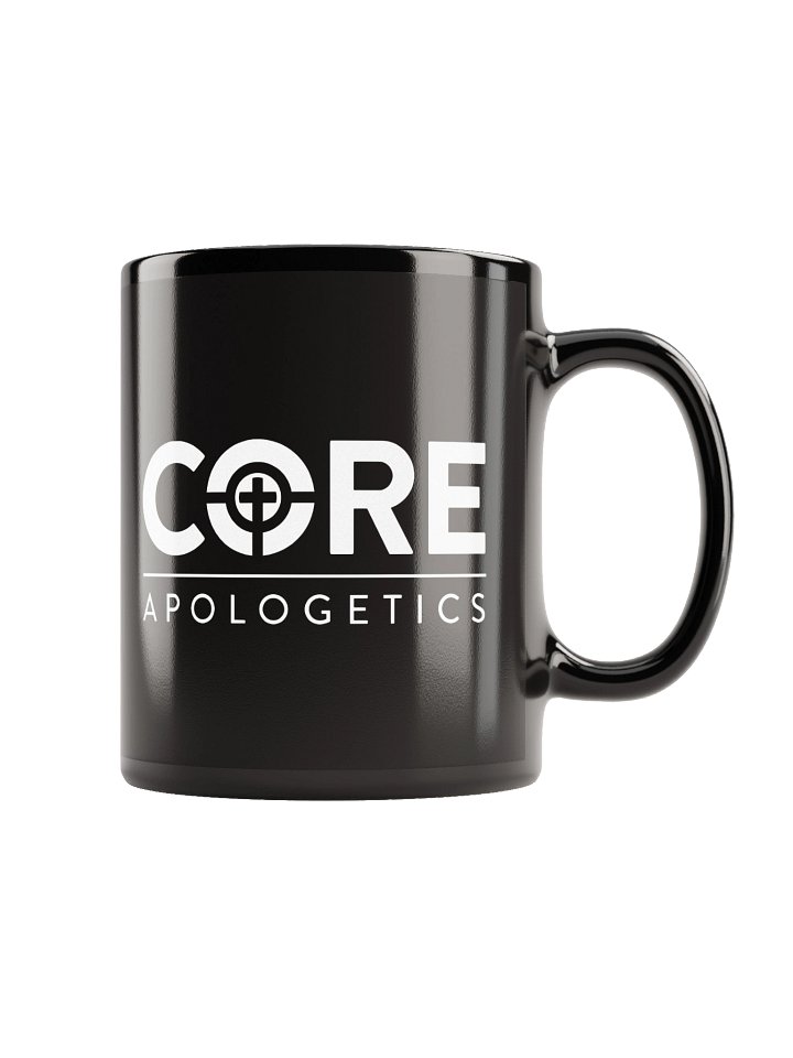 Ask Me About Jesus B/W Logo - Black Coffee Mug product image (2)