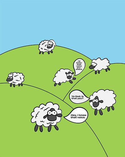 My sheep hear my voice, and I know them, and they follow me. - Jesus