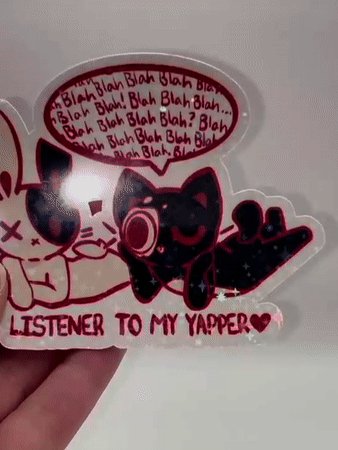 Listener Holographic Die-Cut Sticker product image (3)