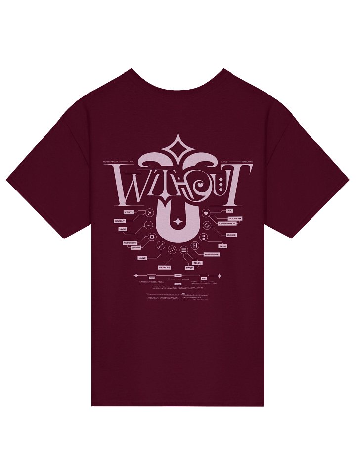 W/O U Pink/Maroon Shirt product image (2)