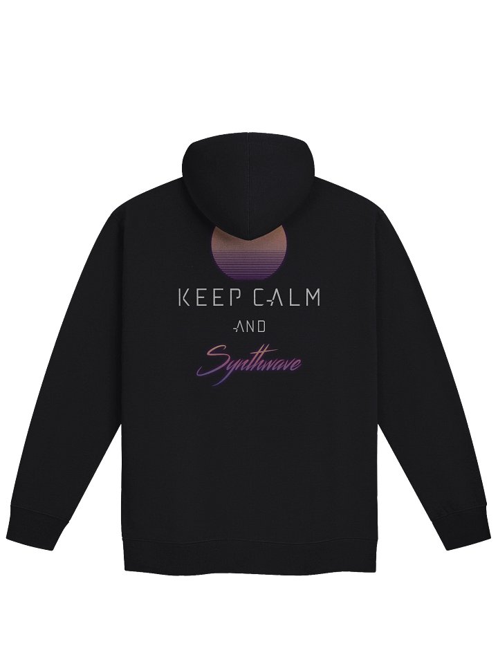 Keep Calm and Synthwave Unisex Zip Hoodie product image (2)