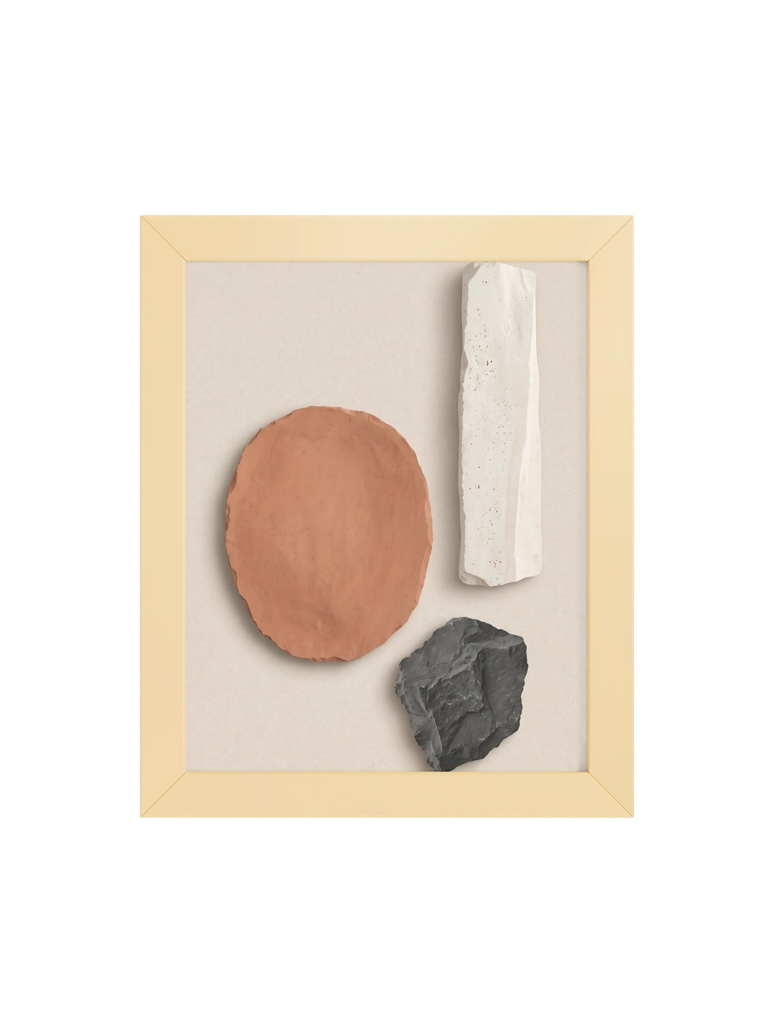 Three Mineral Bodies - Abstract Organic Sculptural Wall Art product image (2)