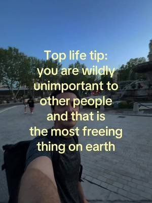 genuinely the most healing realization of my life was understanding that i am a background extra in everyone else’s movie.  like i could trip in the street and the universe would not even write it down.  nobody’s keeping notes on you bestie.  you’re invisible in the best way.  go live your weird little life
