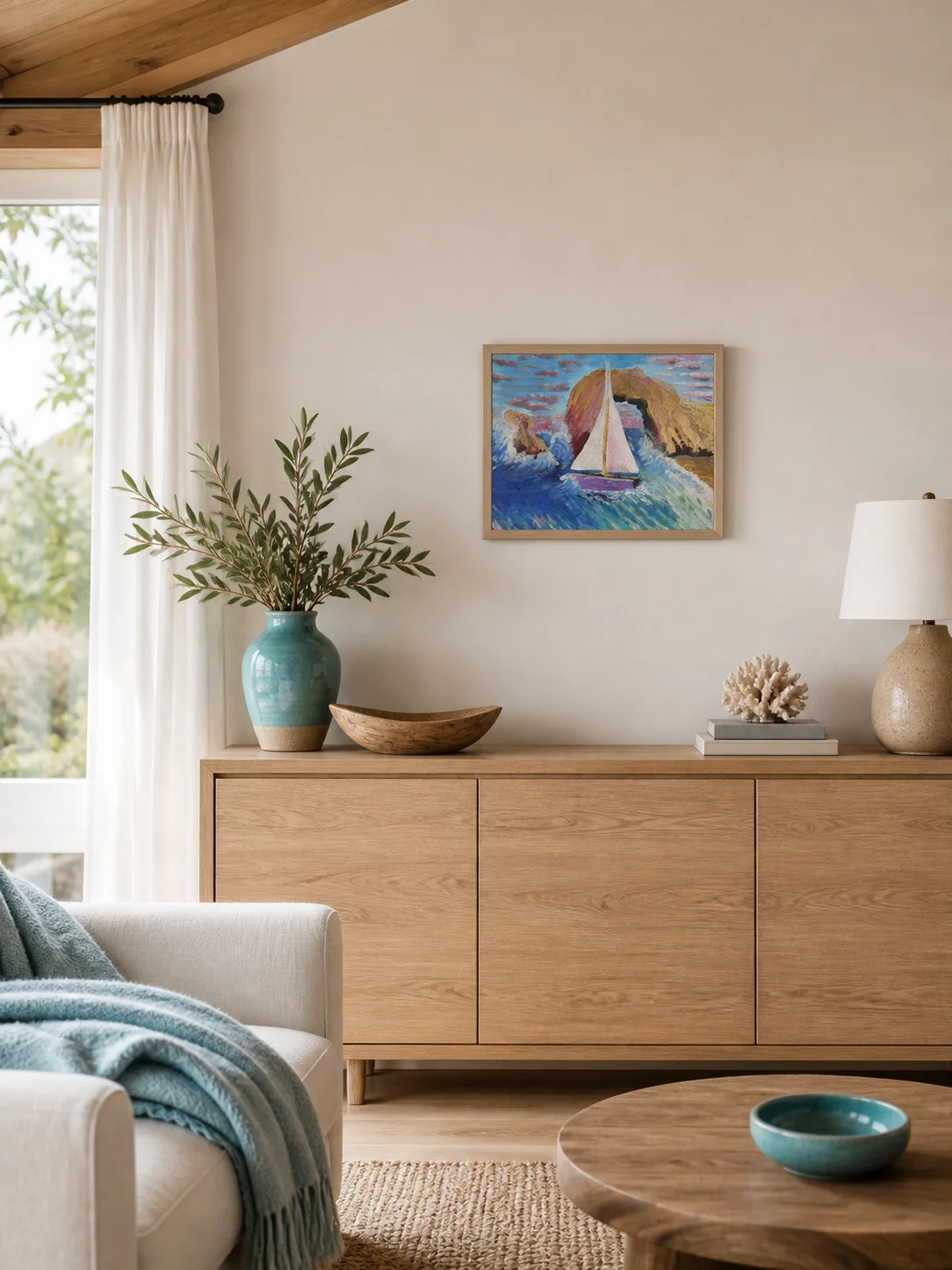 Sailing Through the Golden Arch — One-of-a-Kind Original Painting product image (3)
