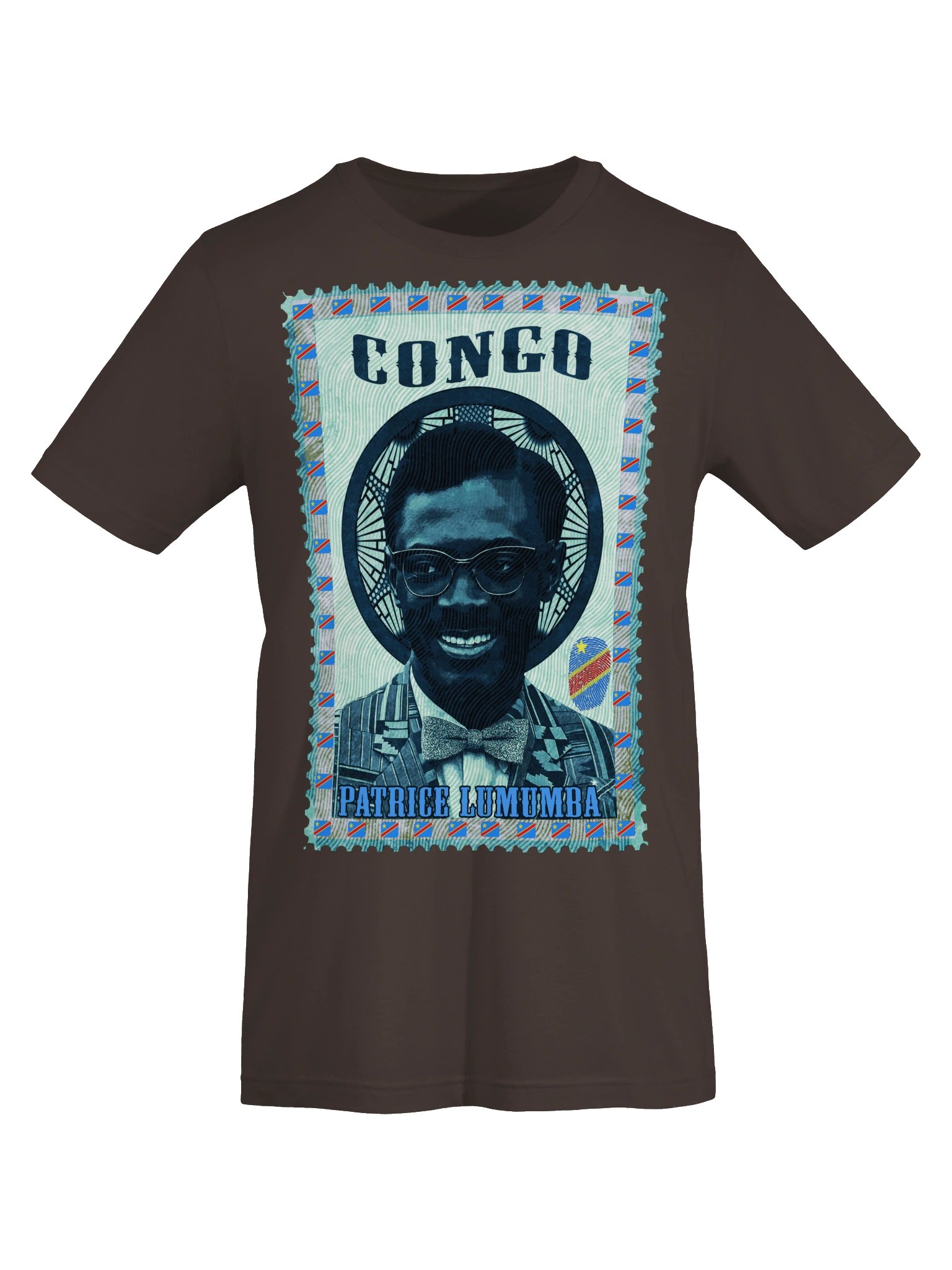 Patrice Lumumba Vintage Postage Stamp T-Shirt | Congo product image (6)