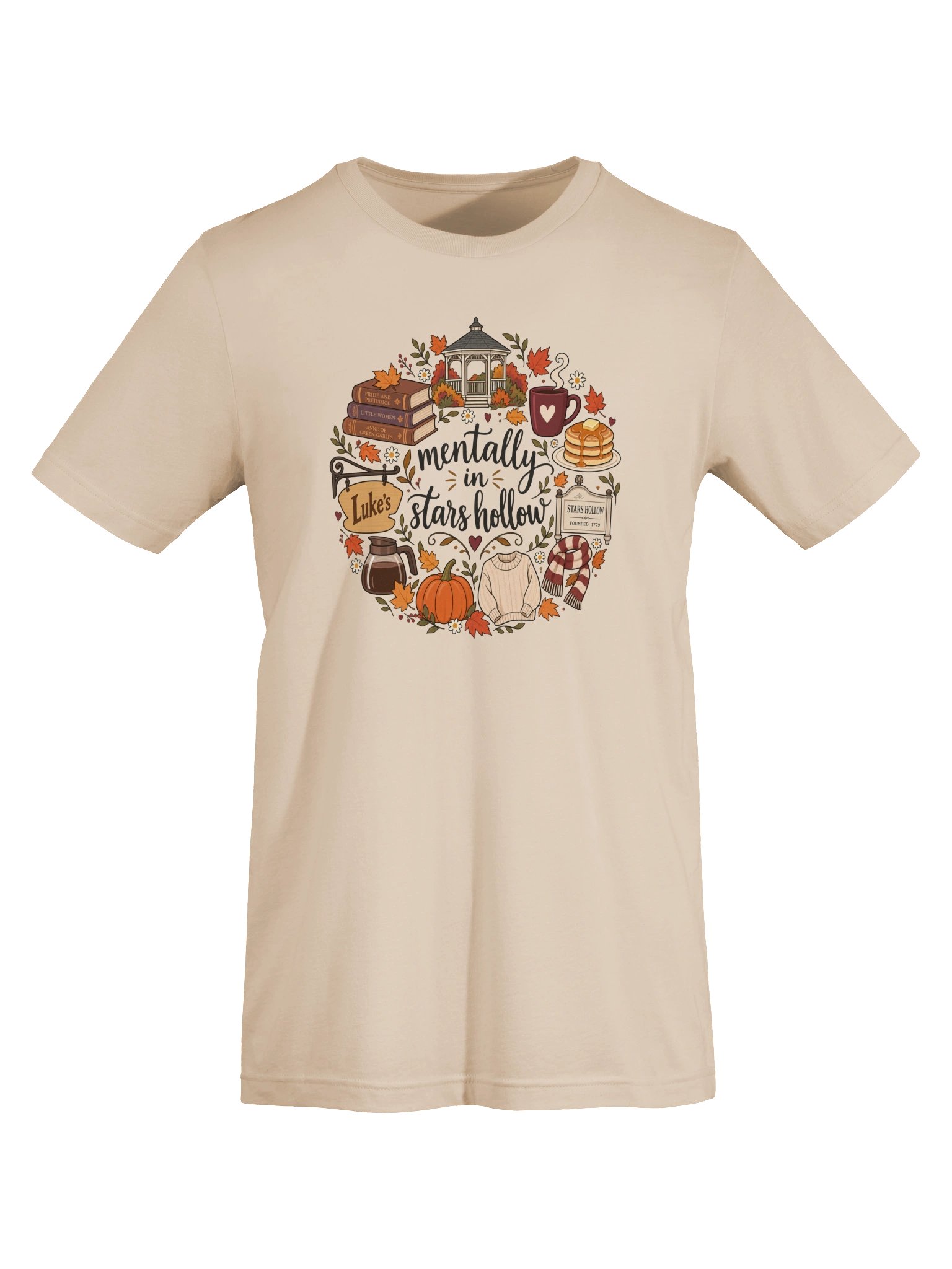 Mentally in Stars Hollow T-Shirt | Cozy Fall Bookish Tee product image (27)