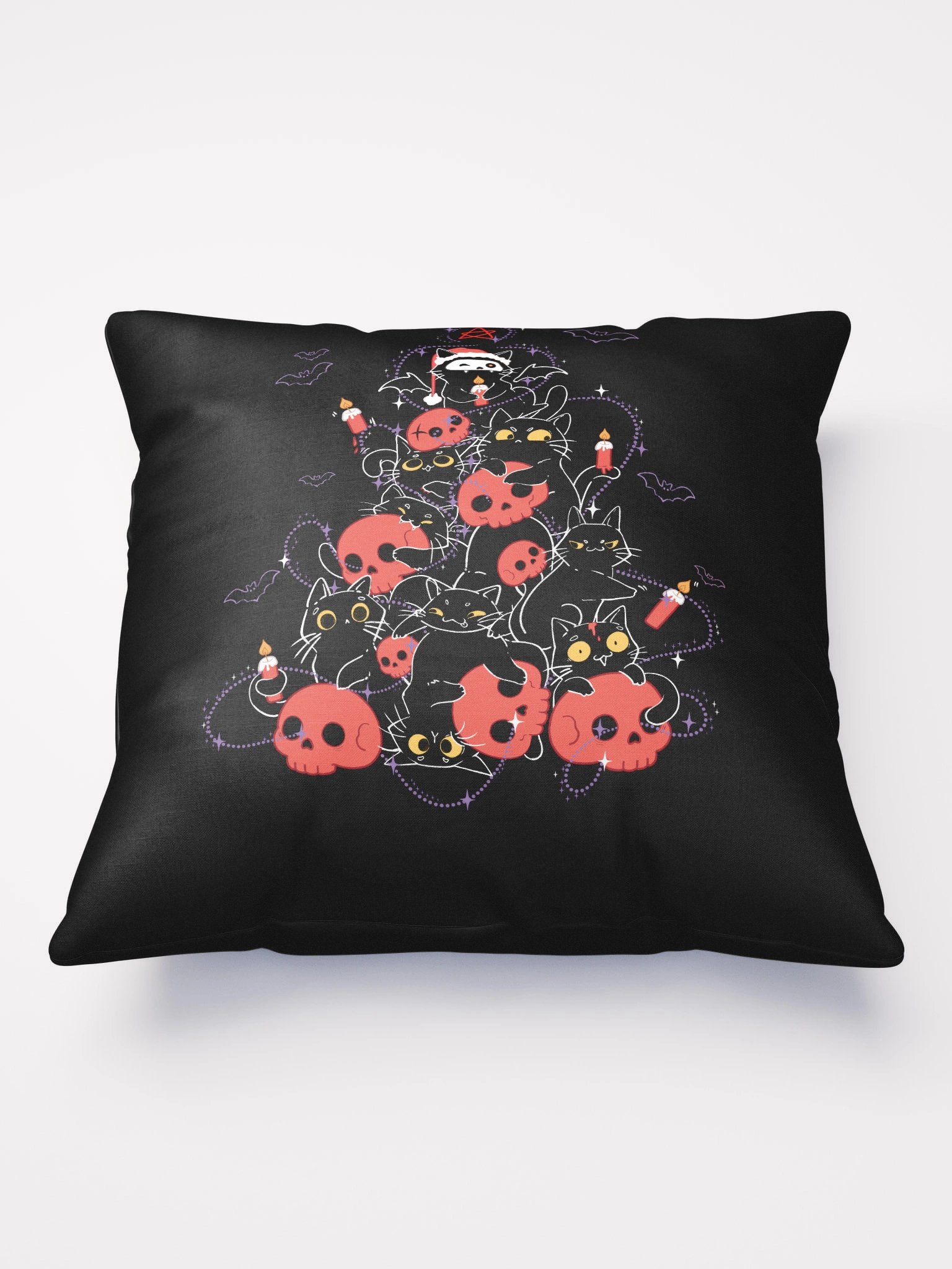 Gothic Christams cat tree pillow product image (3)