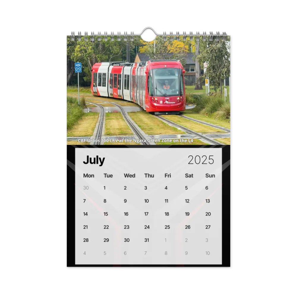 Sydney Trains Vlogs 2025 Calendar product image (7)