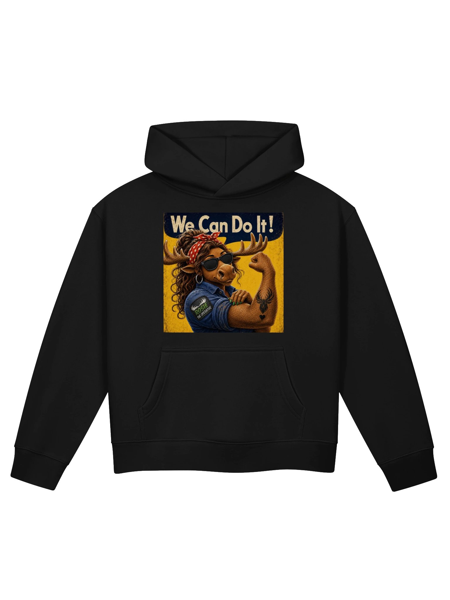 Moose Women's Relaxed Hoodie - Rosie the Operator product image (1)