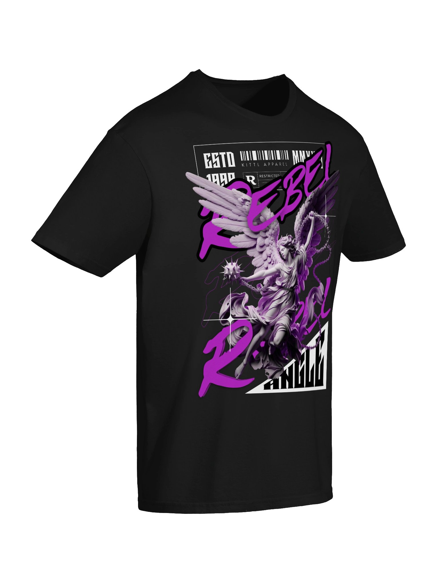 Rebel Angel Statue Graphic Unisex Softstyle T-Shirt product image (5)