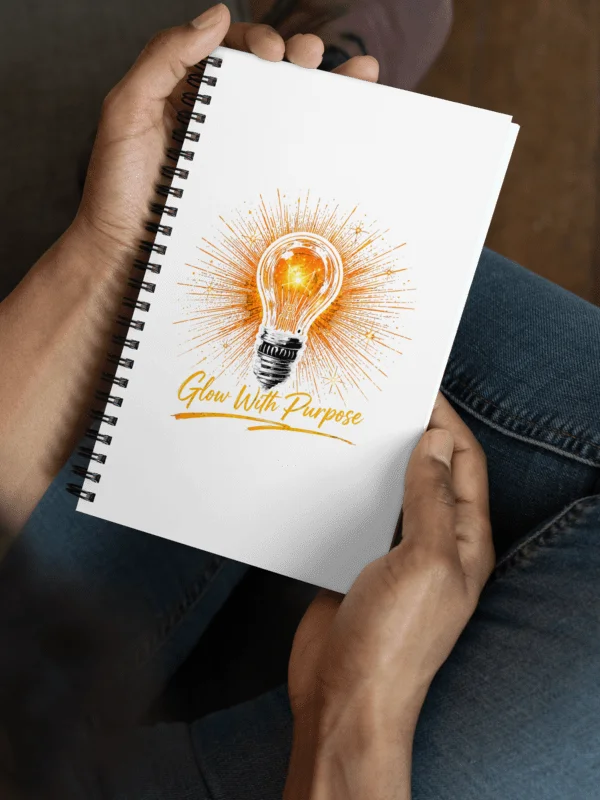 Glow With Purpose Spiral Notebook | Inspirational Journal for Reflection product image (4)