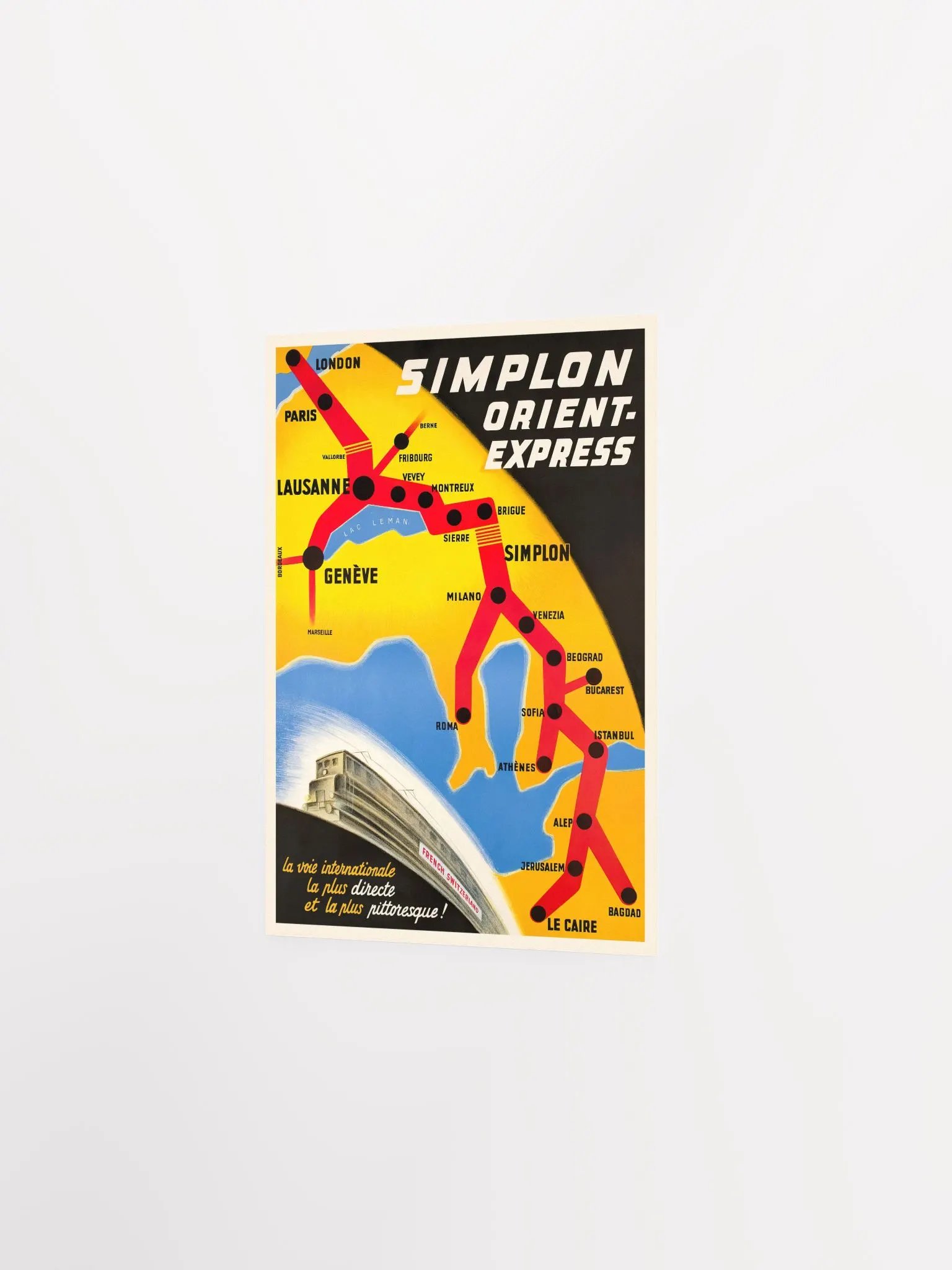 Orient Express, Simplon, Istanbul, Turkey, 1947 — retro vintage travel poster, retro travel art, retro travel wall art product image (7)