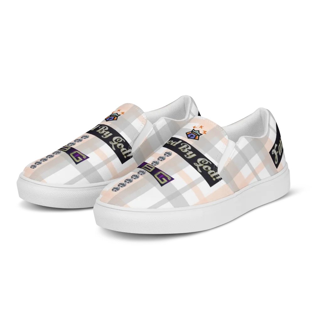 BBG Pink Plaid Women's Slip On product image (3)