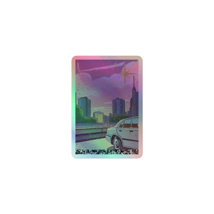 Moonlight Is My Therapy | Good Days & Sunsets Holographic Sticker Collection product image (1)