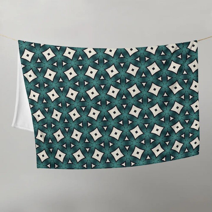 Geometric Shapes Throw Blanket product image (1)