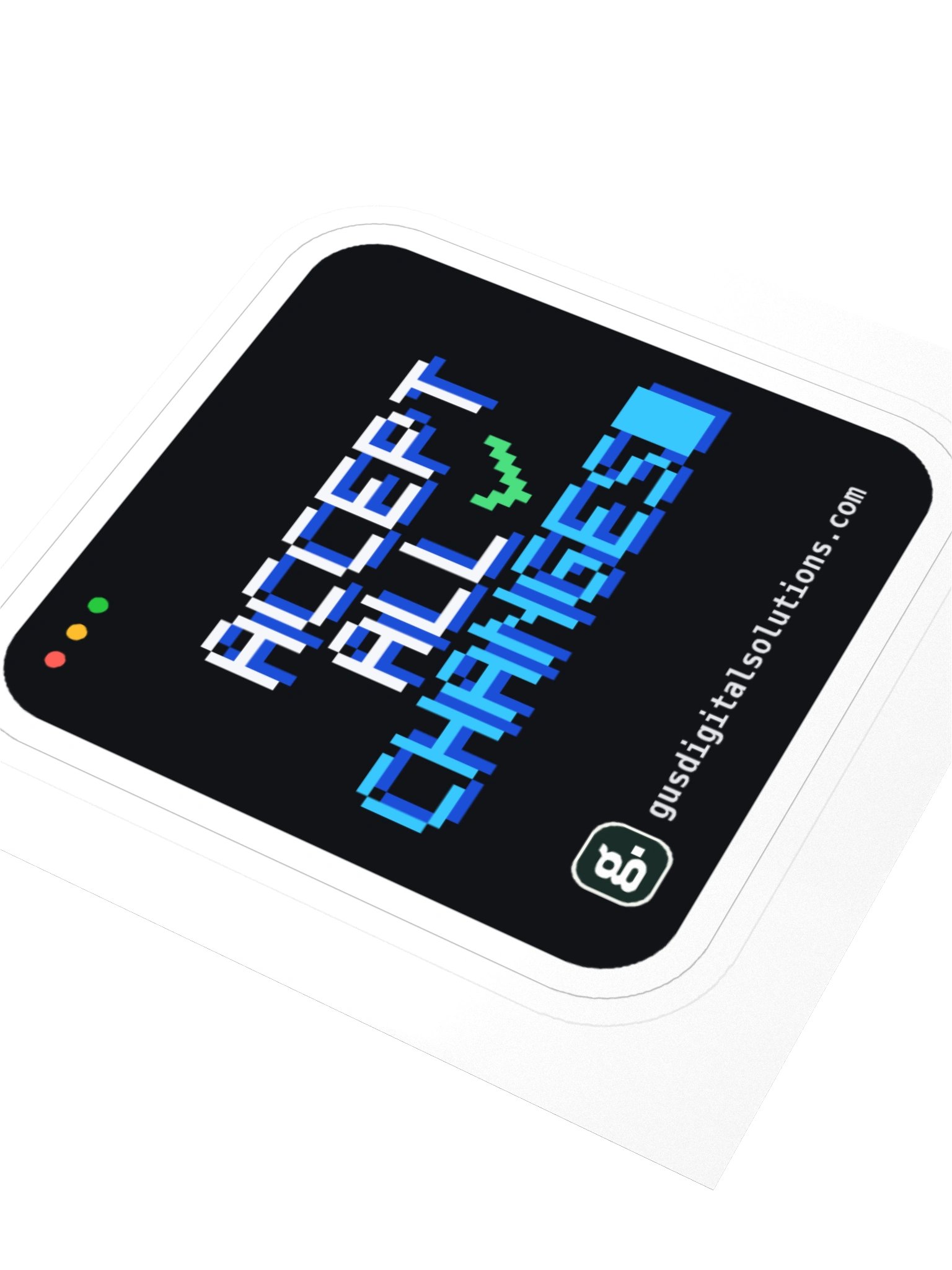 Accept All Changes Sticker: Funny AI Coding Laptop Sticker product image (9)