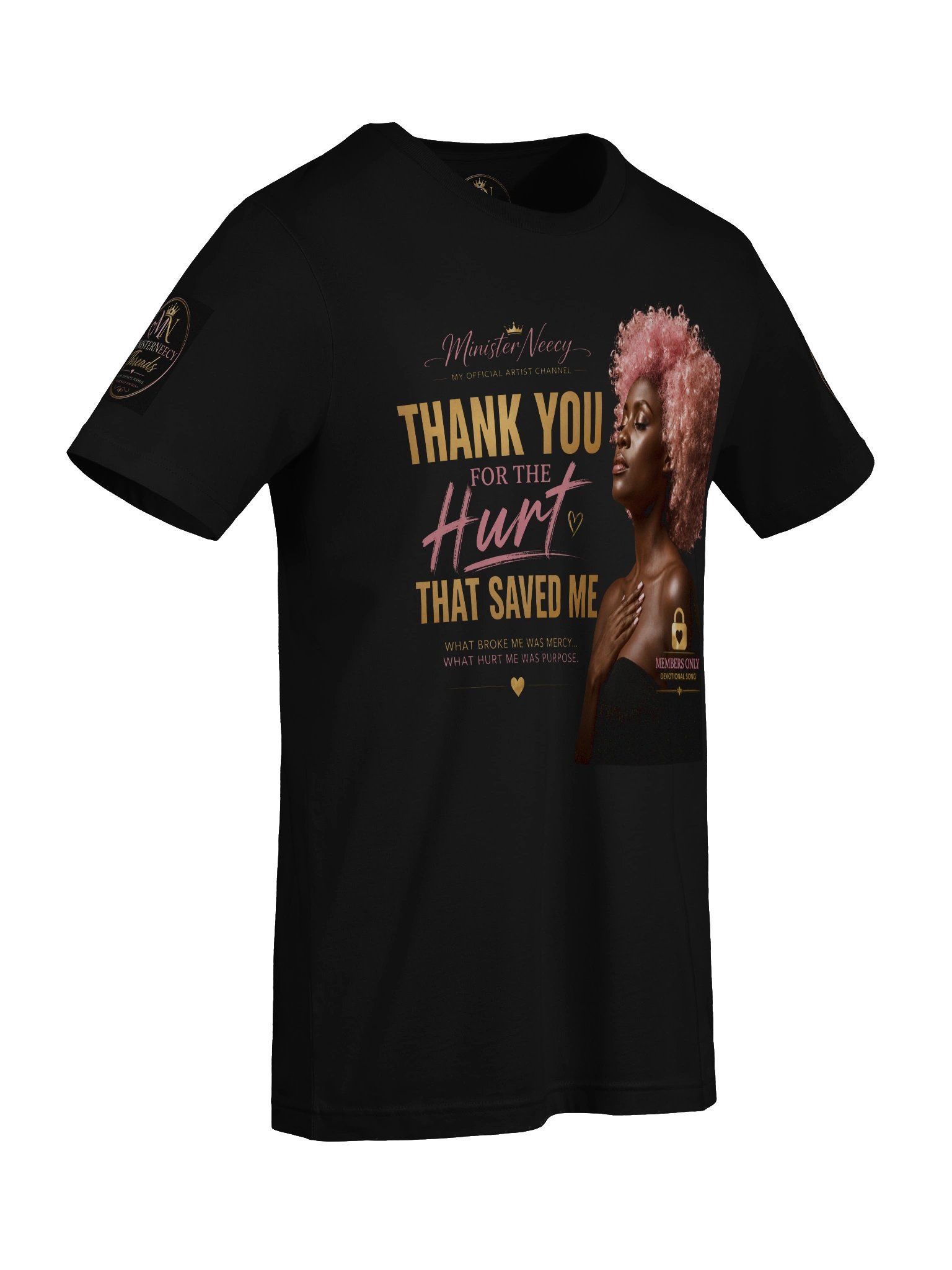 Thank You for The Hurt That Saved Me — Ministerneecy Devotional Tee product image (9)