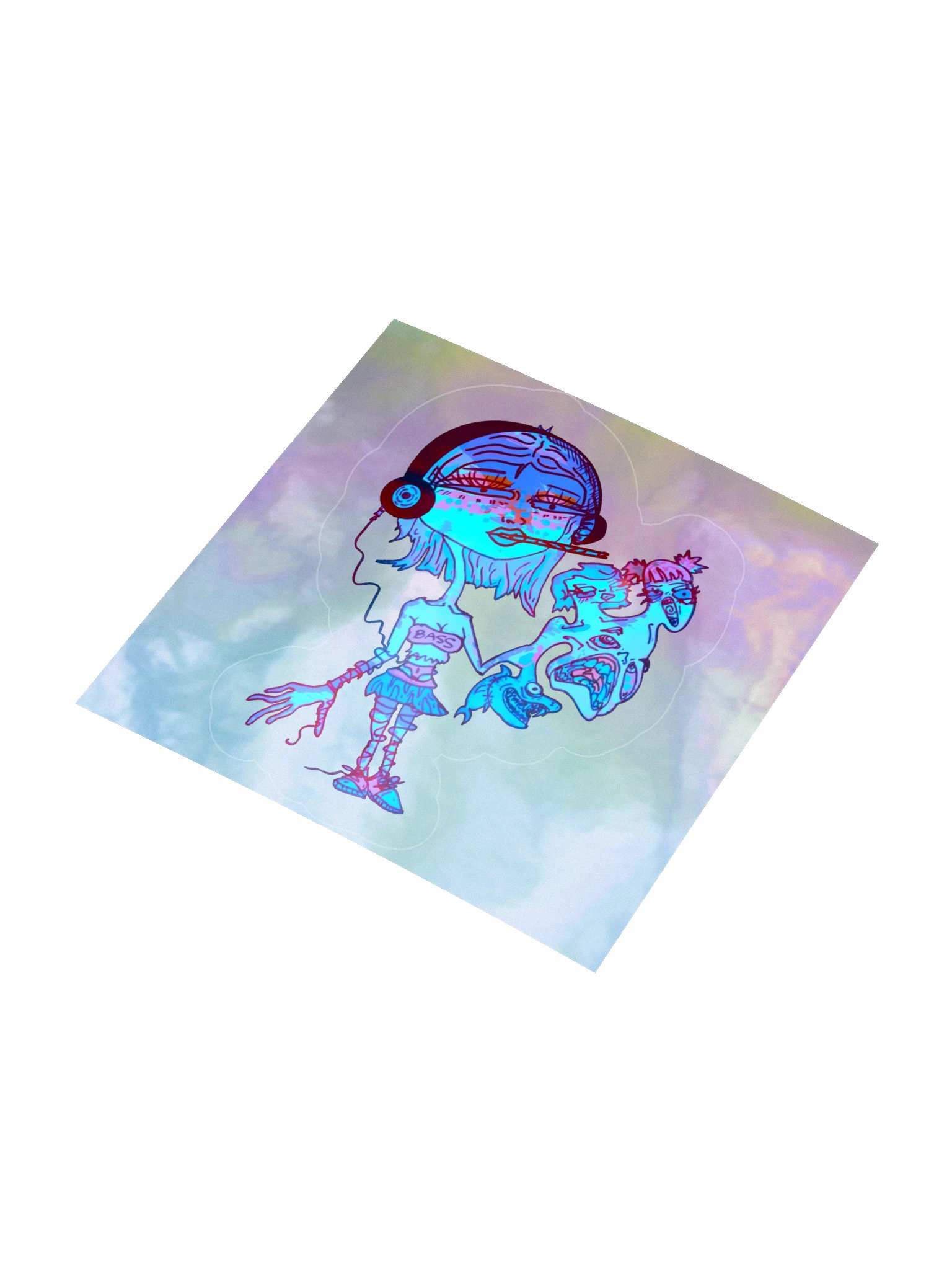 BASS BABE Holo Sticker product image (7)