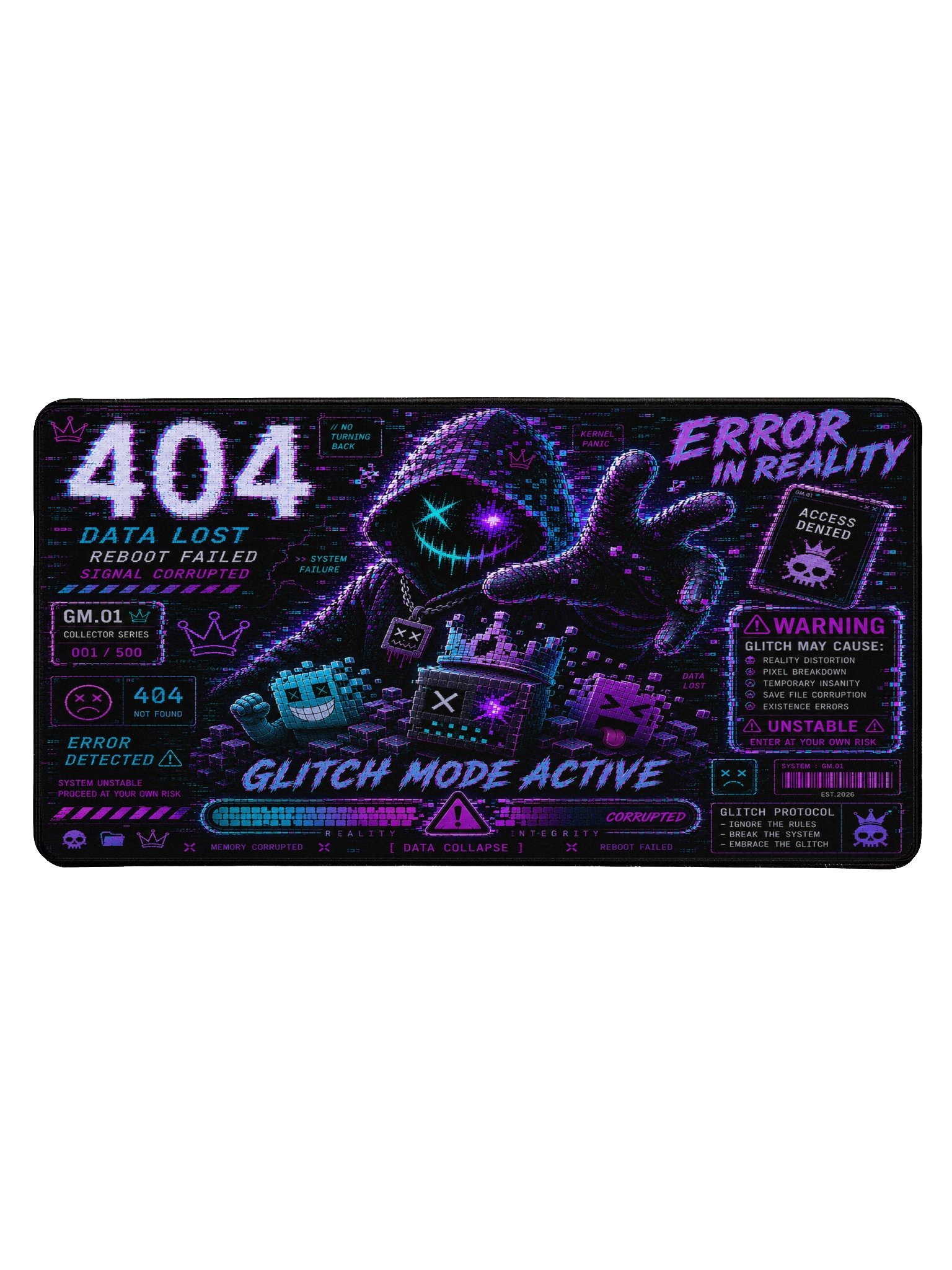 GAJ - GM.01 – Error In Reality Gaming Desk Mat product image (1)