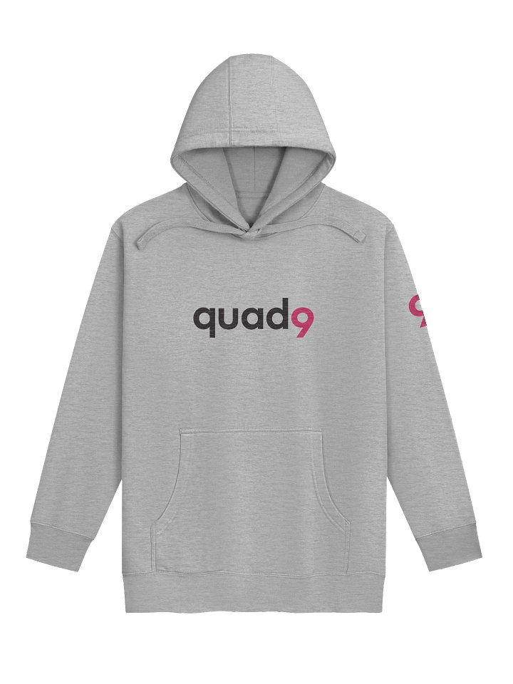Quad9 Black Logo Hoodie product image (1)